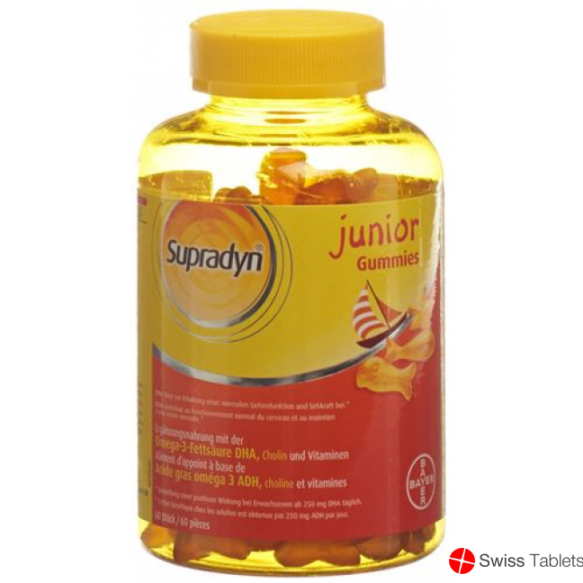 Supradyn Junior jelly tin 60 pieces buy online
