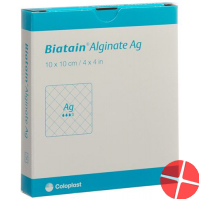 Biatain Alginate Ag Kompresse 10x10cm 10 Stück Biatain Alginate Ag Kompresse 10x10cm 10 Stück