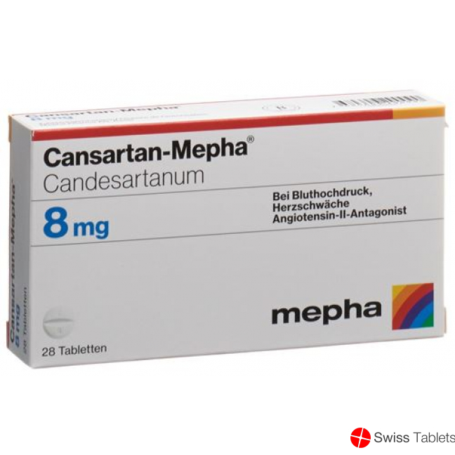 Cansartan Mepha Tabletten 8mg 98 Stück buy online