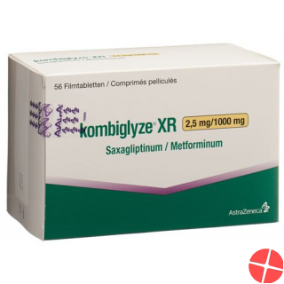 Kombiglyze XR Filmtabletten 2.5mg/1000mg 196 Stück
