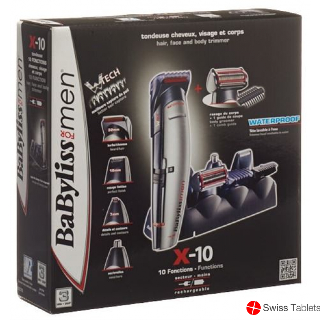 Babyliss trimmer X-10 hair-face body