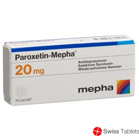 Paroxetine Mepha Lactab 20 mg 28 pcs