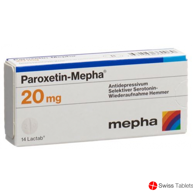 Paroxetine Mepha Lactab 20 mg 28 pcs