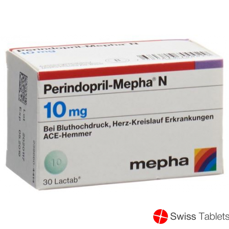 Perindopril Mepha N Lactab 10 mg Ds 90 pcs