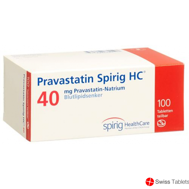 Pravastatin Spirig HC tbl 40 mg 30 pcs