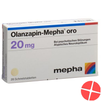 Olanzapine Mepha oro Schmelztabl 20 mg 98 pcs