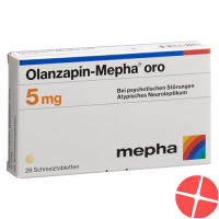 Olanzapine Mepha oro Schmelztabl 5 mg 98 pcs