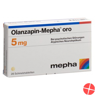 Olanzapine Mepha oro Schmelztabl 5 mg 98 pcs