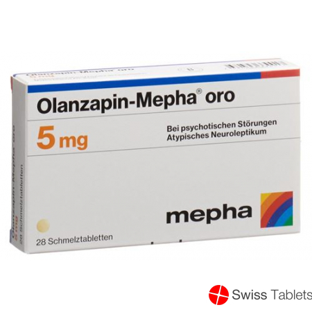 Olanzapine Mepha oro Schmelztabl 5 mg 98 pcs