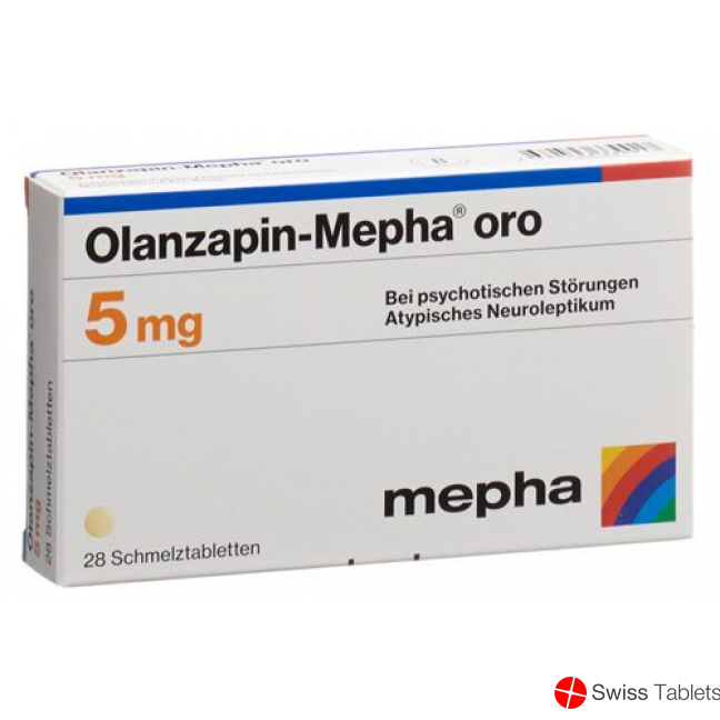 Olanzapine Mepha oro Schmelztabl 5 mg 98 pcs