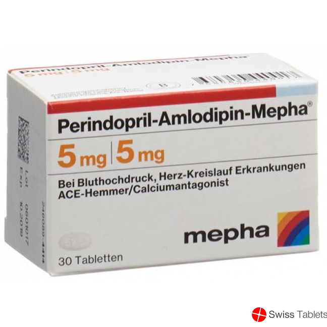 Perindopril amlodipine 5mg tablets Mepha / 5mg Ds 90 pcs