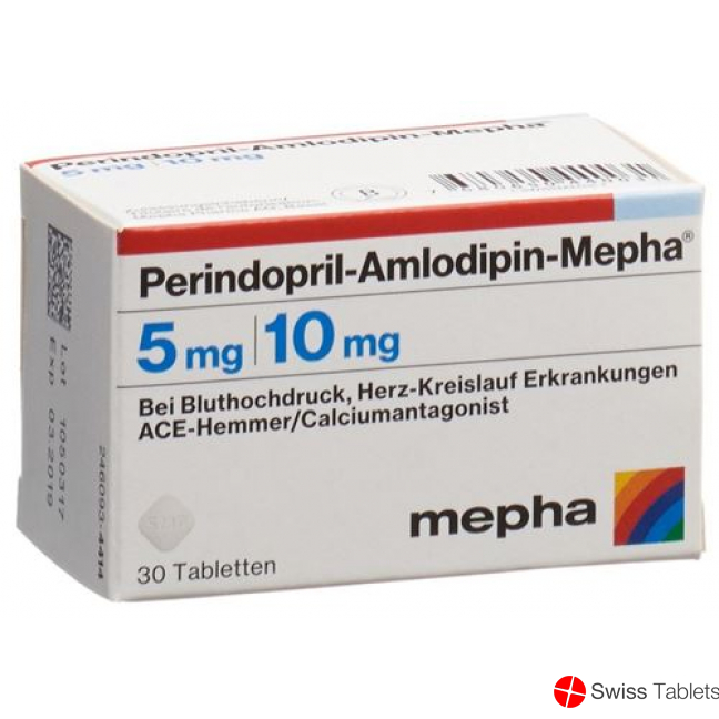 Perindopril amlodipine 5mg tablets Mepha / 10mg Ds 90 pcs