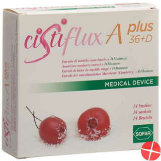 Cistiflux A36 + DMannose dietary supplement Cranberry 14 Btl 5 g