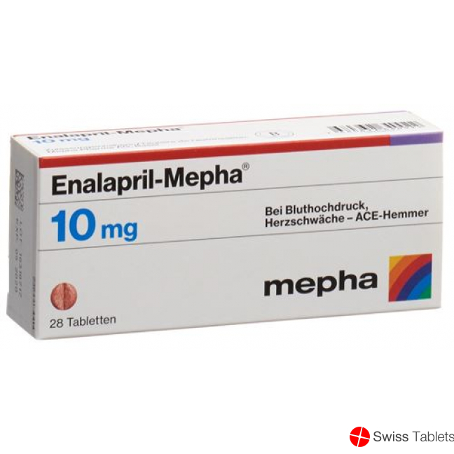 Enalapril Mepha 10 mg 98 tablets