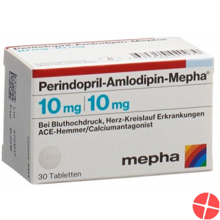 Perindopril amlodipine Mepha tablets 10mg / 10mg Ds 90 pcs