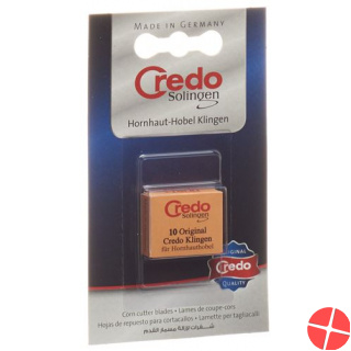 Credo Ersatzklingen Hornhauthobel 2x 10 Stück