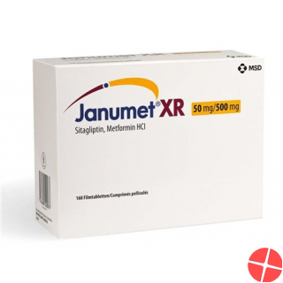 Janumet XR Ret Filmtabl 50/500 mg Fl 56 pcs