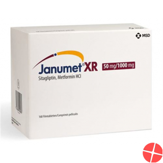 Janumet XR Ret Filmtabl 50/1000 mg Fl 56 pcs