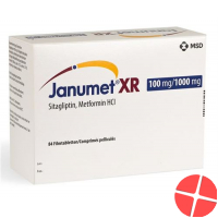 Janumet XR Ret Filmtabl 100/1000 mg Fl 28 pcs