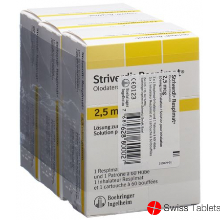 Striverdi Respimat Inhal Lös 2.5 mcg / stroke reusable 3 x 60 Dos