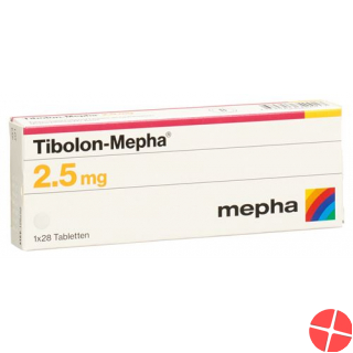 Tibolone 2.5 mg tbl Mepha 3 x 28 pcs