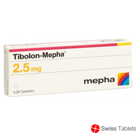 Tibolone 2.5 mg tbl Mepha 3 x 28 pcs