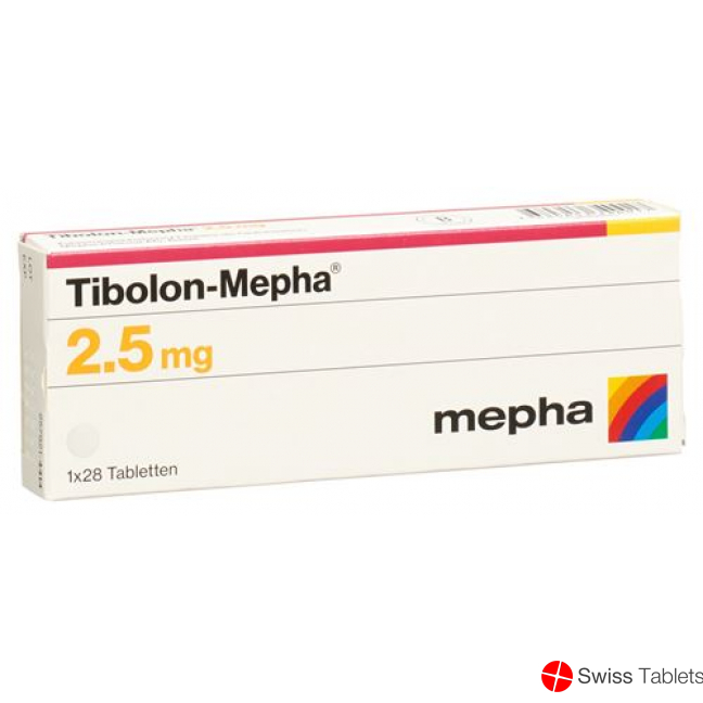 Tibolone 2.5 mg tbl Mepha 3 x 28 pcs