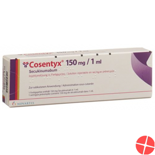 Cosentyx Inj Lös 150 mg / 1ml Fertspr 2 pcs