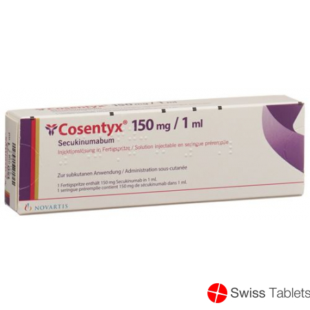 Cosentyx Inj Lös 150 mg / 1ml Fertspr 2 pcs