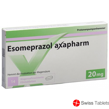Esomeprazole Axapharm Filmtabl 20 mg 30 pcs