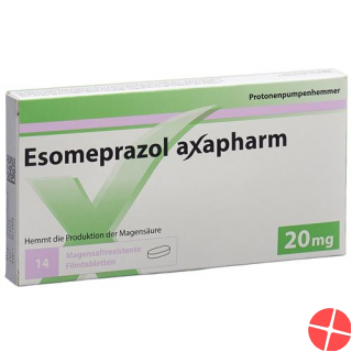Esomeprazole Axapharm Filmtabl 20 mg 60 pcs