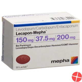 Lecapon-Mepha 150mg / 37.5mg / 200mg 100 film-coated tablets