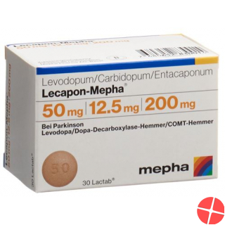 Lecapon-Mepha  50mg / 12.5mg / 200mg 100 film-coated tablets