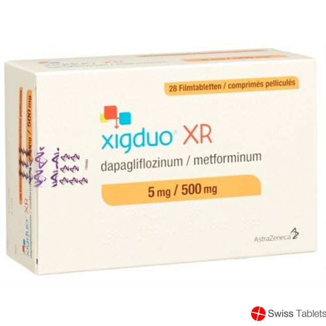 Xigduo XR Filmtabl 5 mg / 500 mg 98 pcs