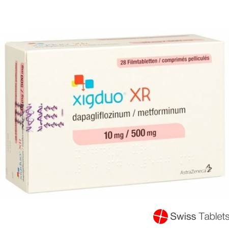 Xigduo Filmtabl XR 10 mg / 500 mg 98 pcs