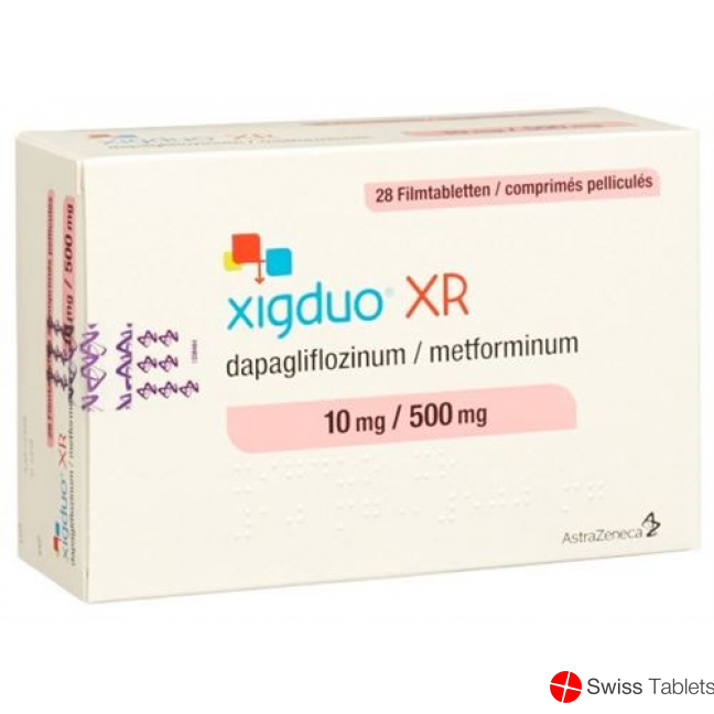 Xigduo Filmtabl XR 10 mg / 500 mg 98 pcs