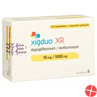 Xigduo Filmtabl XR 10 mg / 1000 mg 98 pcs