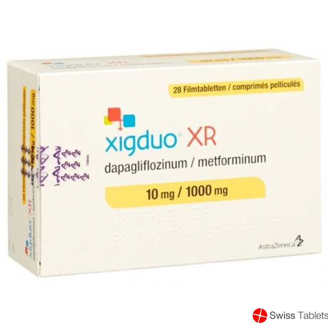 Xigduo Filmtabl XR 10 mg / 1000 mg 98 pcs