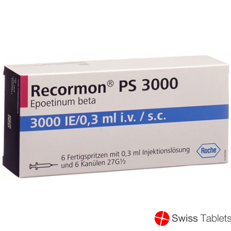 Recormon Ps Injektionslösung 3000 E/0.3ml Fertigspritzen 6 Stück buy online