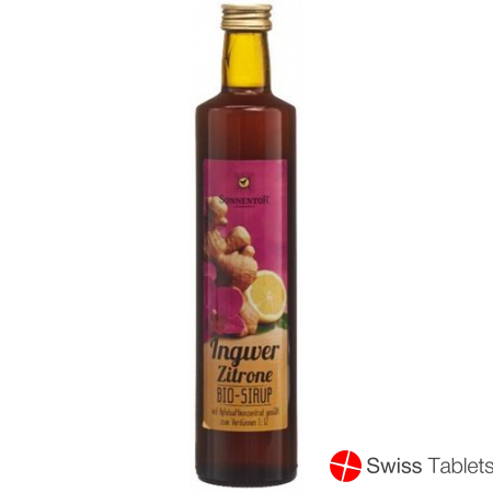 Sonnentor Lemon and ginger syrup 6 x 500 ml