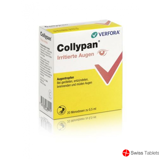 Collypan Irritierte Augen Md 20 Monodosen 0.5ml buy online