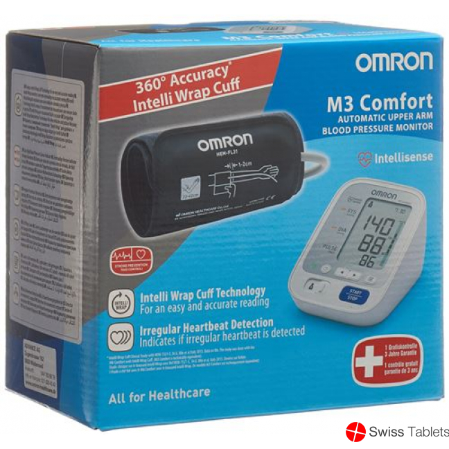 Omron Blutdruckmessgerät Oberarm M3 Comfort Neu buy online