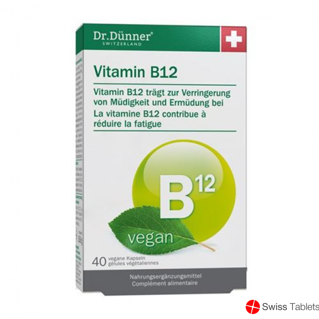 Dr. Dünner Vitamin B12 Capsules vegan 40 pieces buy online