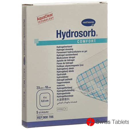 Hydrosorb Comfort Hydrogel 7.5x10cm Steril 5 Stück buy online