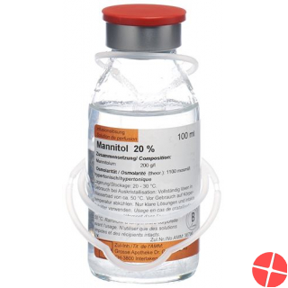 Mannitol Bichsel Infusionslösung 20% 10 Glasflasche 100ml
