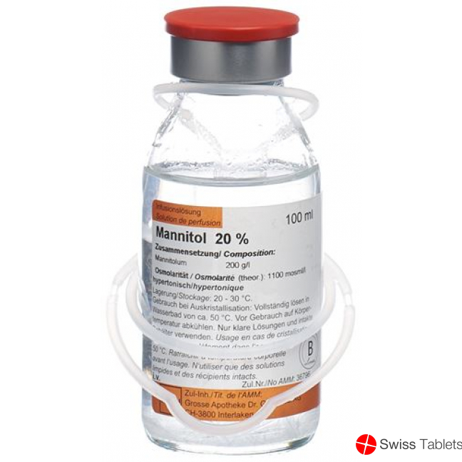 Mannitol Bichsel Infusionslösung 20% 10 Glasflasche 100ml buy online