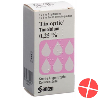 Timoptic Augentropfen 0.25% (neu) Flasche 5ml