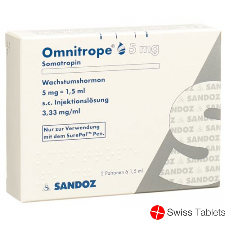 Omnitrope Patr Surepal Injektionslösung 5mg/1.5ml buy online