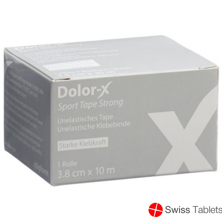 Dolor-x Sport Tape Strong 3.8cmx10m Weiss 12 Stück buy online