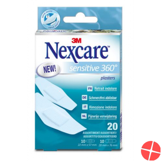 3M Nexcare Sensitive Skin Ass 20 Stück 3M Nexcare Sensitive Skin Ass 20 Stück